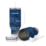 custom utsa roadrunners geometric prism orange curved tumbler best selling.webp