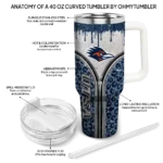 custom utsa roadrunners leopard zipper orange curved tumbler best selling.webp