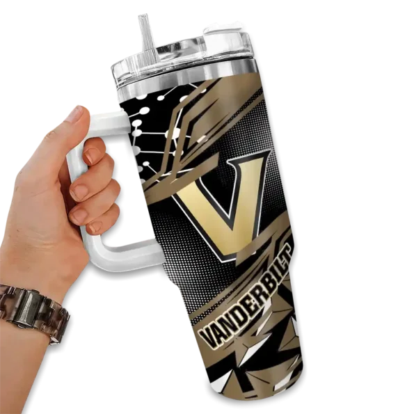 custom vanderbilt commodores abstract paths black curved tumbler fashion forward.webp