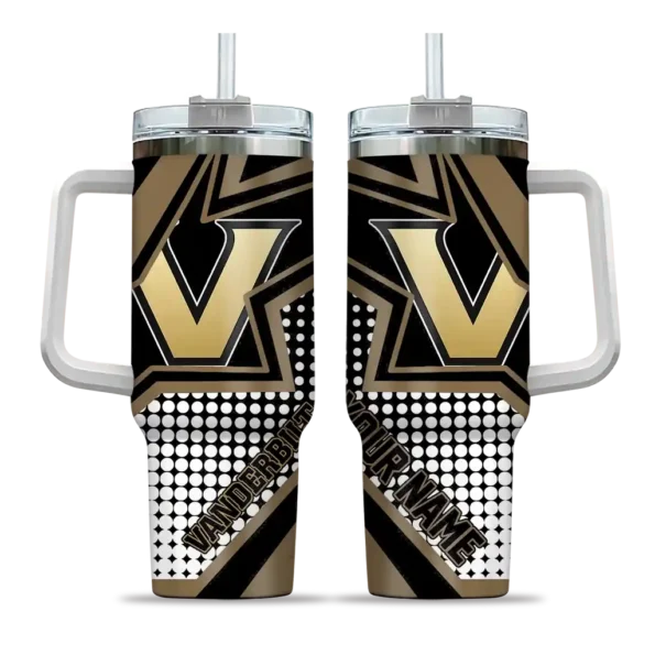 custom vanderbilt commodores arrow burst black curved tumbler best selling.webp