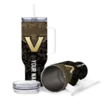 custom vanderbilt commodores chevron stripe black curved tumbler best selling.webp