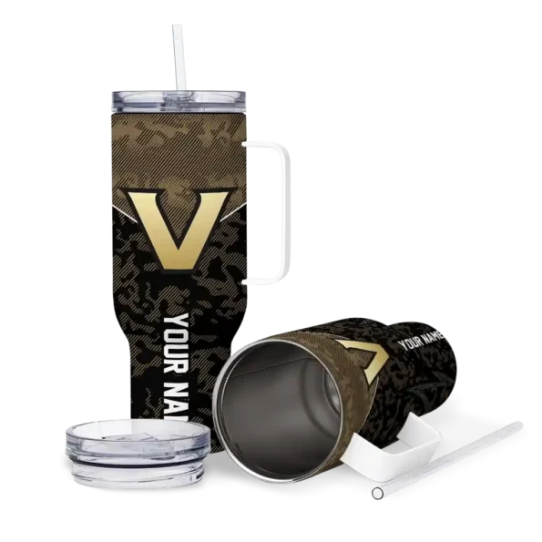 custom vanderbilt commodores chevron stripe black curved tumbler high quality.webp