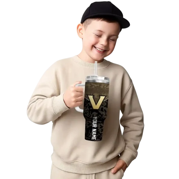 custom vanderbilt commodores chevron stripe black curved tumbler latest model.webp