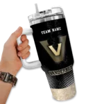 custom vanderbilt commodores geometric prism black curved tumbler best selling.webp
