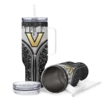 custom vanderbilt commodores leopard zipper black curved tumbler best selling.webp