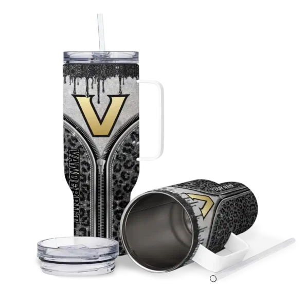 custom vanderbilt commodores leopard zipper black curved tumbler high quality.webp