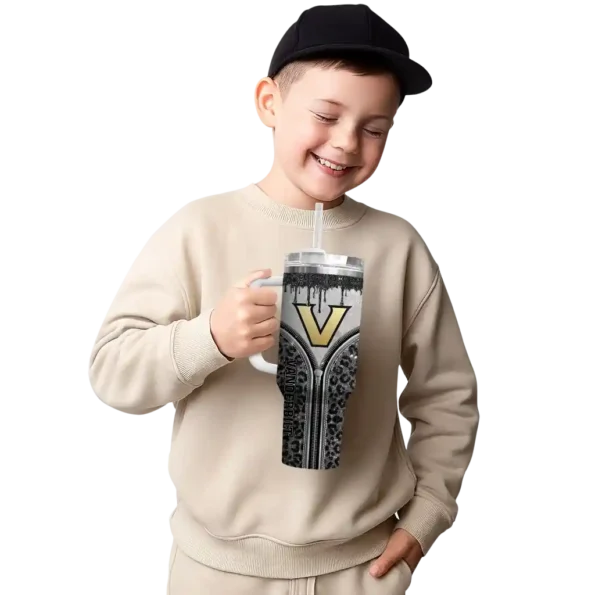 custom vanderbilt commodores leopard zipper black curved tumbler latest model.webp