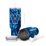 custom villanova wildcats burst swirl navy curved tumbler best selling.webp