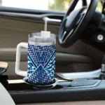 custom villanova wildcats chevron angle navy curved tumbler best selling.webp