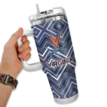 custom virginia cavaliers bold diamonds blue curved tumbler best selling.webp