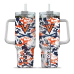 custom virginia cavaliers camo mashup blue white curved tumbler best selling.webp