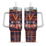 custom virginia cavaliers honey streaks blue curved tumbler best selling.webp