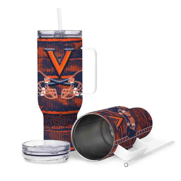 custom virginia cavaliers honey streaks blue curved tumbler high quality.webp