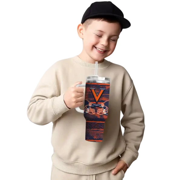 custom virginia cavaliers honey streaks blue curved tumbler latest model.webp
