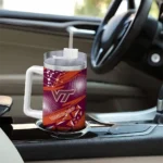 custom virginia tech hokies abstract paths maroon curved tumbler best selling.webp