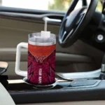 custom virginia tech hokies chevron stripe maroon curved tumbler best selling.webp