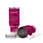custom virginia tech hokies geometric prism maroon curved tumbler best selling.webp