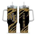 custom wake forest demon deacons claw cut gold black curved tumbler best selling.webp