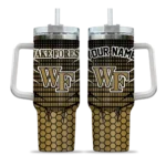 custom wake forest demon deacons hex texture gold curved tumbler best selling.webp