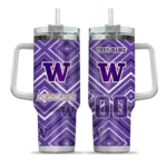 custom washington huskies bold diamonds purple curved tumbler best selling.webp