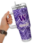 custom washington huskies bold diamonds purple curved tumbler best selling.webp