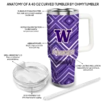 custom washington huskies bold diamonds purple curved tumbler best selling.webp