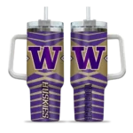 custom washington huskies chevron layers purple curved tumbler best selling.webp