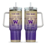 custom washington huskies gradient dots purple curved tumbler best selling.webp