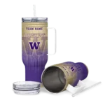 custom washington huskies gradient dots purple curved tumbler best selling.webp
