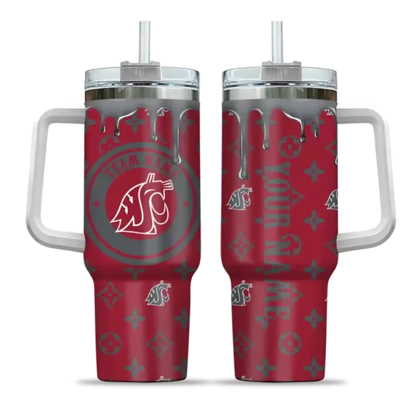 custom washington state cougars bullseye drips crimson curved tumbler best selling.webp
