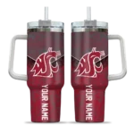 custom washington state cougars chevron stripe crimson curved tumbler best selling.webp