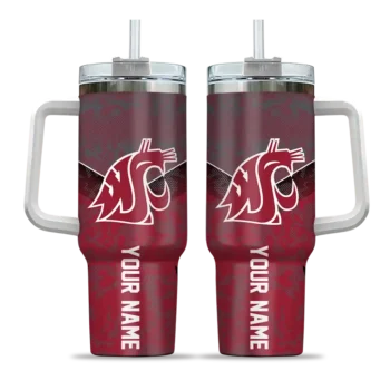 custom washington state cougars chevron stripe crimson curved tumbler best selling.webp