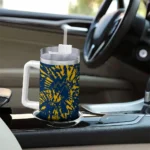 custom west virginia mountaineers burst swirl blue curved tumbler best selling.webp