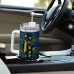 custom west virginia mountaineers claw cut blue black curved tumbler best selling.webp