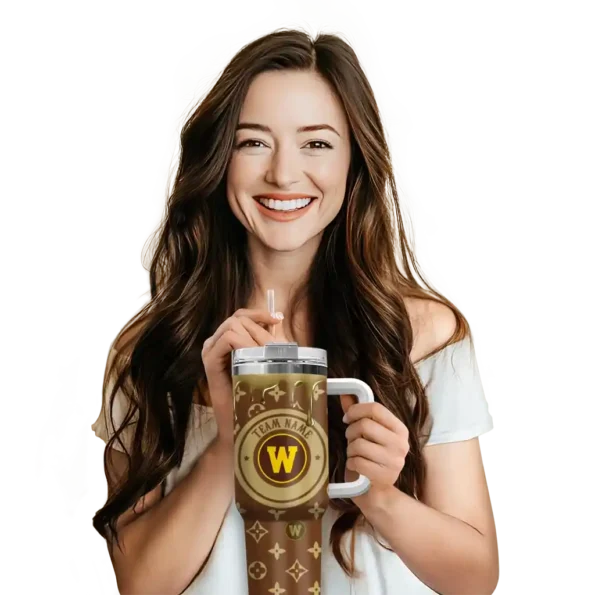 custom western michigan broncos bullseye drips brown curved tumbler premium grade.webp