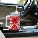 custom wisconsin badgers chevron angle red curved tumbler best selling.webp