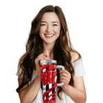 custom wisconsin badgers claw cut red black curved tumbler best selling.webp