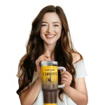 custom wyoming cowboys gradient dots brown curved tumbler best selling.webp
