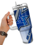 customized air force falcons arrow burst blue curved tumbler best selling.webp
