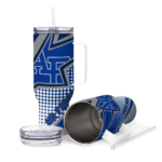 customized air force falcons arrow burst blue curved tumbler best selling.webp