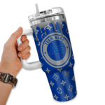 customized air force falcons bullseye drips blue curved tumbler best selling.webp