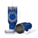 customized air force falcons bullseye drips blue curved tumbler best selling.webp