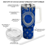 customized air force falcons bullseye drips blue curved tumbler best selling.webp