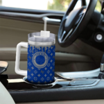 customized air force falcons bullseye drips blue curved tumbler best selling.webp