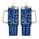customized air force falcons chevron layers blue curved tumbler best selling.webp
