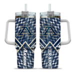 customized akron zips chevron angle blue curved tumbler best selling.webp