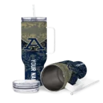 customized akron zips chevron stripe blue curved tumbler best selling.webp