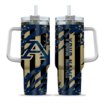 customized akron zips claw cut blue black curved tumbler best selling.webp