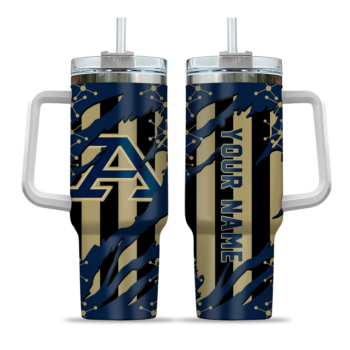 customized akron zips claw cut blue black curved tumbler best selling.webp