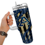 customized akron zips claw cut blue black curved tumbler best selling.webp